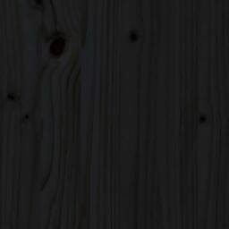 Berkfield Home Shoe Bench Black 70x38x45.5 cm Solid Wood Pine - thumbnail 6
