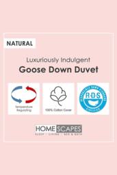 Homescapes Premium White Goose Down 4.5 Tog Summer Duvet - Size: King - thumbnail 5