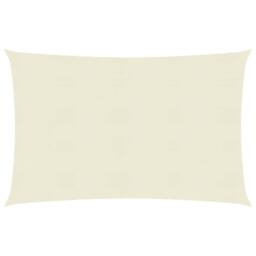 Berkfield Home Sunshade Sail 160 g/m ² Cream 2x3.5 m HDPE in Beige - thumbnail 1
