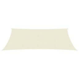 Berkfield Home Sunshade Sail 160 g/m ² Cream 2x3.5 m HDPE in Beige - thumbnail 2