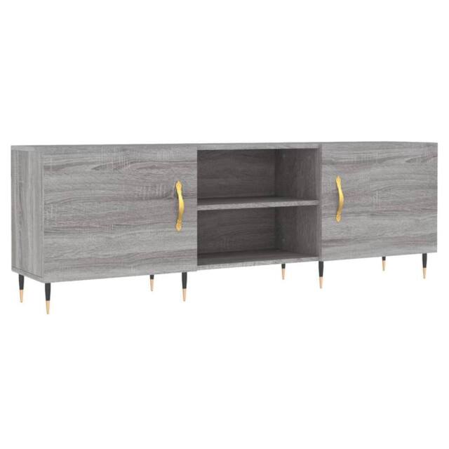 Berkfield Home TV Cabinet Grey Sonoma 150x30x50 cm Engineered Wood - Size: 150 x 30 x 50 cm - image 1