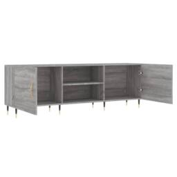 Berkfield Home TV Cabinet Grey Sonoma 150x30x50 cm Engineered Wood - Size: 150 x 30 x 50 cm - thumbnail 6