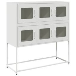 Berkfield Home Sideboard White 100.5x39x107 cm Cold-rolled Steel