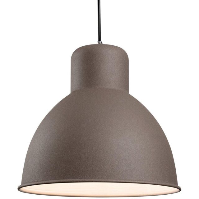 Netlighting Riva 1 Light Ceiling Pendant Bar Concrete E27 in Grey
