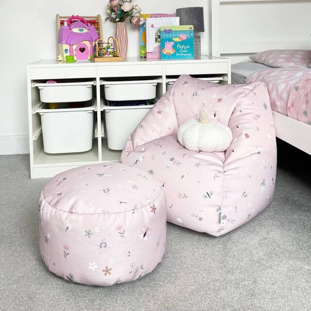 rucomfy Beanbags rucomfy Kids Bean Bag Chair with Footstool - Whimsical Wonder Armchair - image 1