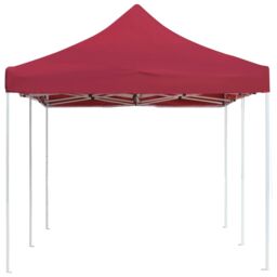 Berkfield Home Professional Folding Party Tent Aluminium 6x3 m Wine Red - thumbnail 4