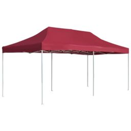 Berkfield Home Professional Folding Party Tent Aluminium 6x3 m Wine Red
