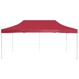 Berkfield Home Professional Folding Party Tent Aluminium 6x3 m Wine Red - thumbnail 3