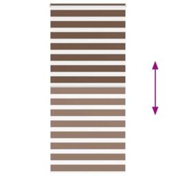 Berkfield Home Zebra Blind Brown 110x200 cm Fabric Width 105.9 cm Polyester - thumbnail 5
