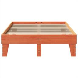 Berkfield Home Durable Bed Frame without Mattress Wax Brown 135x190 cm Double So - thumbnail 4