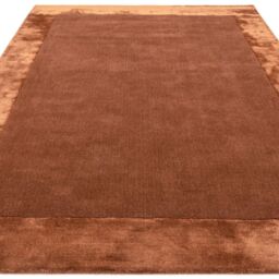 The Rug Shop UK Brown Handmade Luxurious Easy to clean Plain Border Area Rug - Size: 160 cm x 230 cm - thumbnail 2