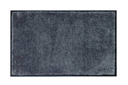 The Rug Shop UK Grey Silver Modern WashaMat - Size: 80 cm x 50 cm - thumbnail 1
