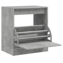 Berkfield Home Shoe Cabinet Concrete Grey 60x42x69 cm Engineered Wood - Size: 60 x 42 x 69 cm - thumbnail 3