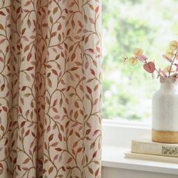 Voyage Maison Cervino Jacquard Pencil Pleat Curtain Pair in Beige - Size: 229 cm width x 229 cm drop - thumbnail 5
