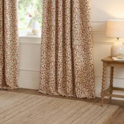 Voyage Maison Cervino Jacquard Pencil Pleat Curtain Pair in Beige - Size: 229 cm width x 229 cm drop - thumbnail 4
