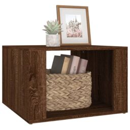Berkfield Home Bedside Table Brown Oak 57x55x36 cm Engineered Wood - Size: 57 x 55 x 36 cm - thumbnail 4