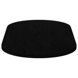 Berkfield Home Table Top Dark Brown 100x50x2 cm Solid Wood Oak Oval in Black - Size: 100 x 50 x 2 cm - thumbnail 6