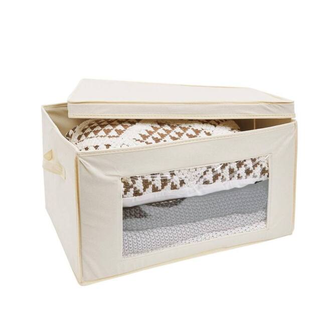 KORVIXA Cream 66L Large Collapsible Storage Box - image 1