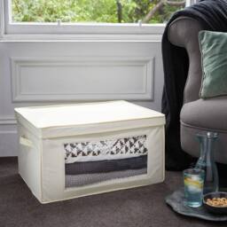 KORVIXA Cream 66L Large Collapsible Storage Box - thumbnail 2