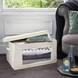 KORVIXA Cream 66L Large Collapsible Storage Box - thumbnail 3