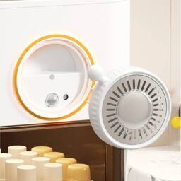 EONLION 5 Tier Plastic Storage Cabinet in White - thumbnail 3
