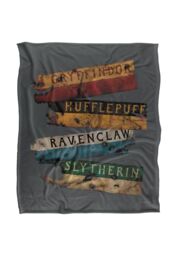Harry Potter Burnt Banners Silky Touch Super Soft Throw Blanket 152 X 127 cm in White - thumbnail 1