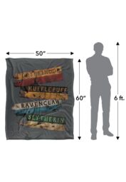 Harry Potter Burnt Banners Silky Touch Super Soft Throw Blanket 152 X 127 cm in White - thumbnail 5
