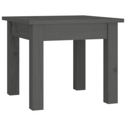 Berkfield Home Beautiful Coffee Table Grey 35x35x30 cm Solid Wood Pine - Size: 35 x 35 x 30 cm - thumbnail 3