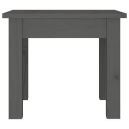 Berkfield Home Beautiful Coffee Table Grey 35x35x30 cm Solid Wood Pine - Size: 35 x 35 x 30 cm - thumbnail 5