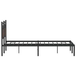Berkfield Home Bed Frame without Mattress Brown Oak 137x190 cm Engineered Wood - thumbnail 7