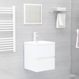 Berkfield Home Sink Cabinet White 41x38.5x45 cm Engineered Wood - thumbnail 1