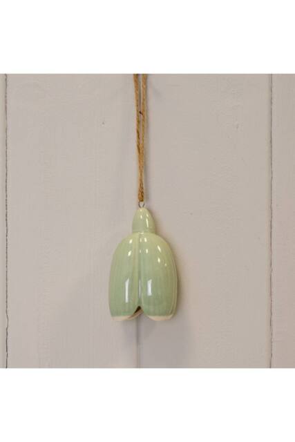 KDMD Green Ceramic Hanging Flower Decoration in Pale Green - image 1