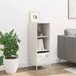 Berkfield Home Highboard White 35x39x103.5 cm Steel
