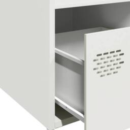 Berkfield Home Highboard White 35x39x103.5 cm Steel - thumbnail 9