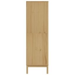 Berkfield Home Wardrobe FLORO Wax Brown 77x53x171 cm Solid Wood Pine - Size: 77 x 53 x 171 cm - thumbnail 6