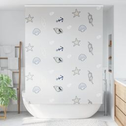 Berkfield Home Shower Roller Blind with Cassette 160x240 cm Fabric Width 156 cm in Black - thumbnail 2