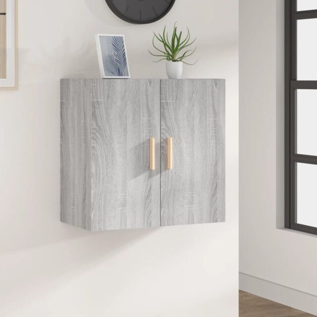 Berkfield Home Wall Cabinet Grey Sonoma 60x30x60 cm Engineered Wood - Size: 60 x 30 x 60 cm - image 1