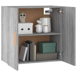 Berkfield Home Wall Cabinet Grey Sonoma 60x30x60 cm Engineered Wood - Size: 60 x 30 x 60 cm - thumbnail 4