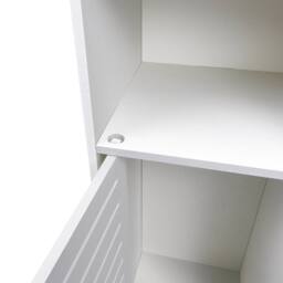 FORGEVIO Bathroom Storage Cabinet Shelf Standing Cabinet 5 Tier Cabinet in White - thumbnail 5