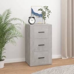 Berkfield Home Sideboard Concrete Grey 40x33x70 cm Engineered Wood - Size: 40 x 33 x 70 cm - thumbnail 2