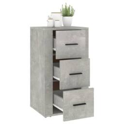 Berkfield Home Sideboard Concrete Grey 40x33x70 cm Engineered Wood - Size: 40 x 33 x 70 cm - thumbnail 7