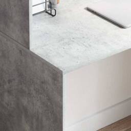 Berkfield Home Concrete Grey Writing Desk Concrete grey - thumbnail 4