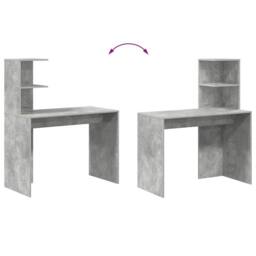 Berkfield Home Concrete Grey Writing Desk Concrete grey - thumbnail 9