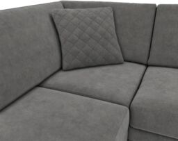 Furniture 786 Hilton 4 Seater Right Hand Facing Corner Sofa in Grey - thumbnail 7