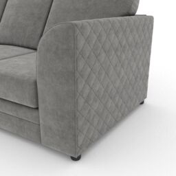 Furniture 786 Hilton 4 Seater Right Hand Facing Corner Sofa in Grey - thumbnail 5
