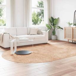 Berkfield Home Shaggy Rug High Pile NAVARRA Beige 300x200 cm Polyester - Size: Medium - thumbnail 1