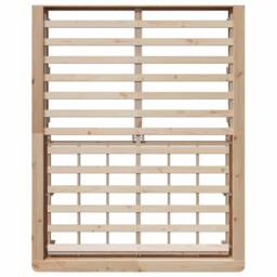 Berkfield Home Bed Frame with Lift-Up Storage - 150 x 200 cm, Solid Pine in Light Tan - Size: 150 x 200 cm - thumbnail 8