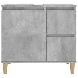 Berkfield Home Durable Bathroom Cabinet Concrete Grey 65x33x60 cm Engineered Wood - Size: 65 x 33 x 60 cm - thumbnail 7