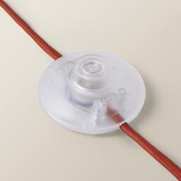 ValueLights Akira Pleated Shade Slim Floor Lamp in Burnt Orange - thumbnail 5