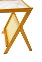 Compact Bamboo End Table in Brown - thumbnail 6